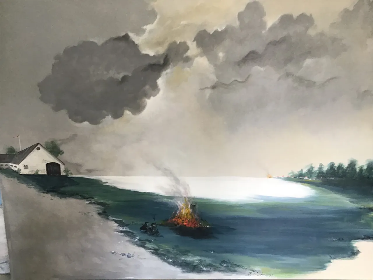 Maleri nr 157 100 cm X 135 cm